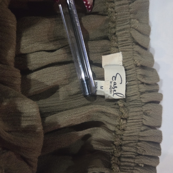 Easel Olive Long Sleeve Off-Shoulder Dress - Picture 5 of 7